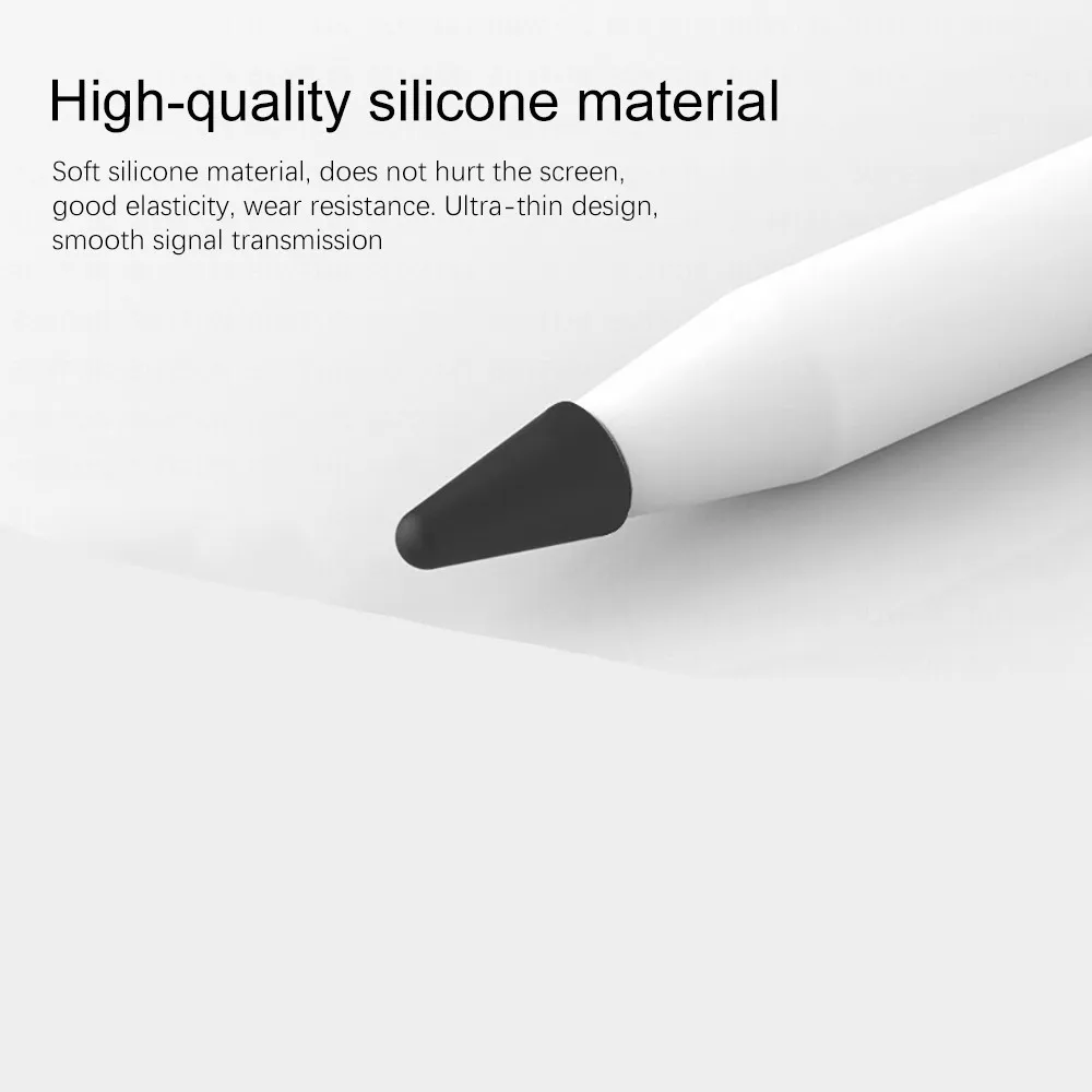 Custodia con punta a matita per Apple Pencil 2a 1a generazione Custodia con pennino in silicone muto per iPad Pro Mini Protezione per la pelle della copertura della matita