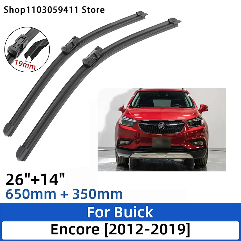 

For Buick Encore 2012-2019 26"+14"Front Rear Wiper Blades Windshield Windscreen Window Cutter Accessories 2017 2018 2019