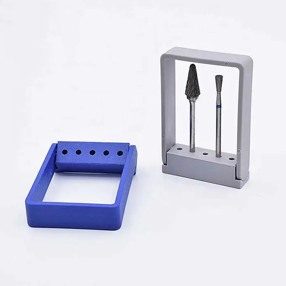 PIORPOY Dental 5 Holes Bur Holder Disinfection Storage Case Dentistry Drill Stand Burs Organizers Box Odontologia Lab Tools