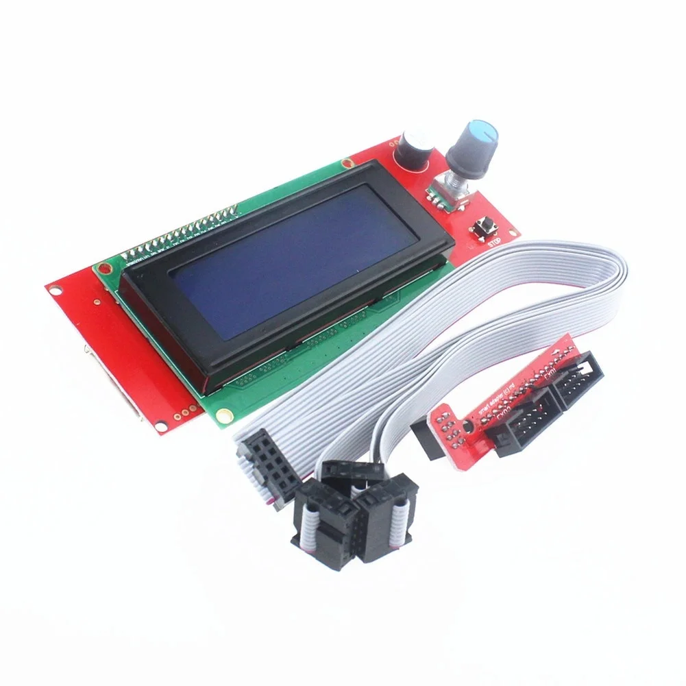 عرض لملحقات الطابعة ثلاثية الأبعاد شاشة LCD وحدة تحكم ذكية عرض Reprap Ramps 1.4/1.5 2004 LCD شاشة تحكم ذكية
