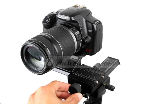 DSLR Rig Camera Tripod Head تعديل ثنائي الاتجاه يناسب ملحقات التصوير الفوتوغرافي الماكرو العكسي للعدسة