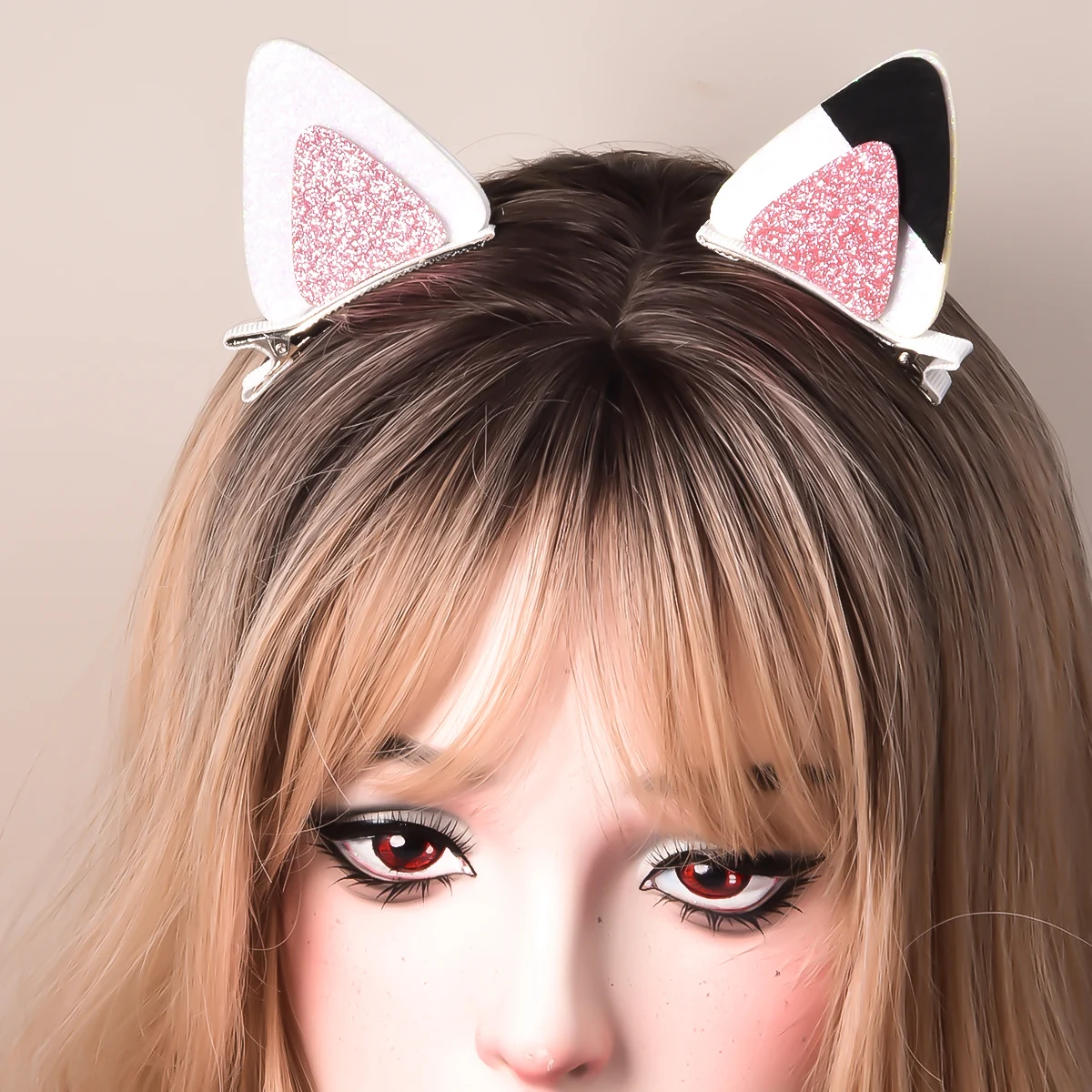 Green onion pink cat ears cheapest items available Fashion pink cat movie star series daily dress up hair accessories