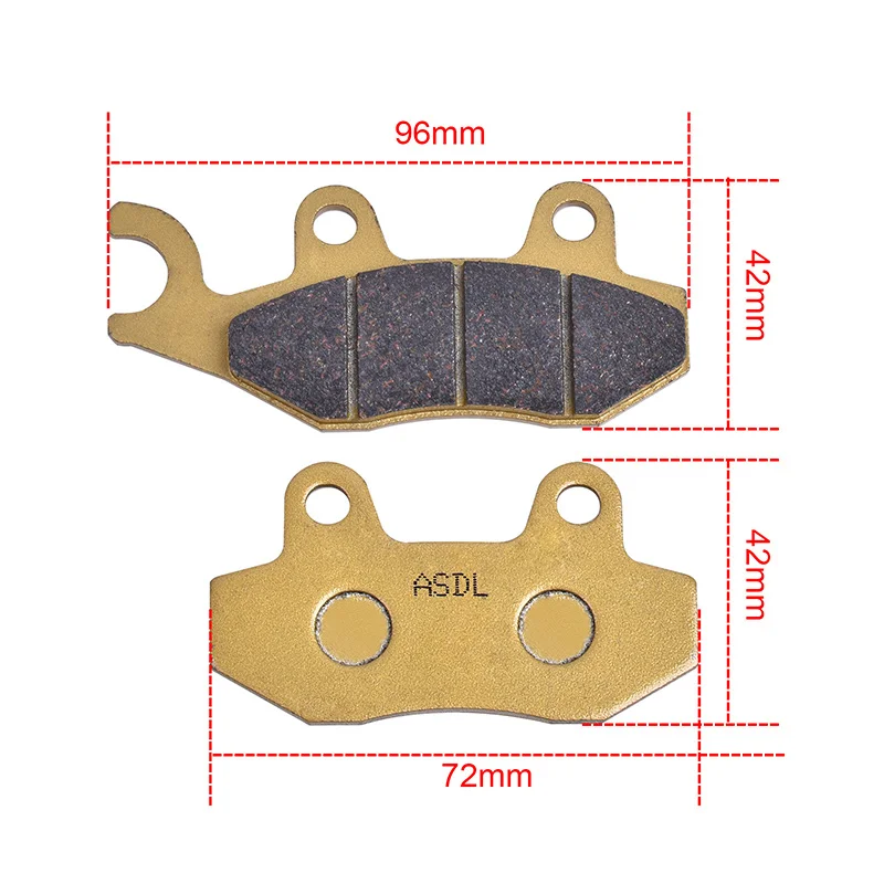 Front Brake Pads for KAWASAKI KLX 125 140 150 230 250 300 CF 500 600 800 SINNIS QM SMR YAMAHA XTZ 125 YZ WR TT 250 YXR 660 450