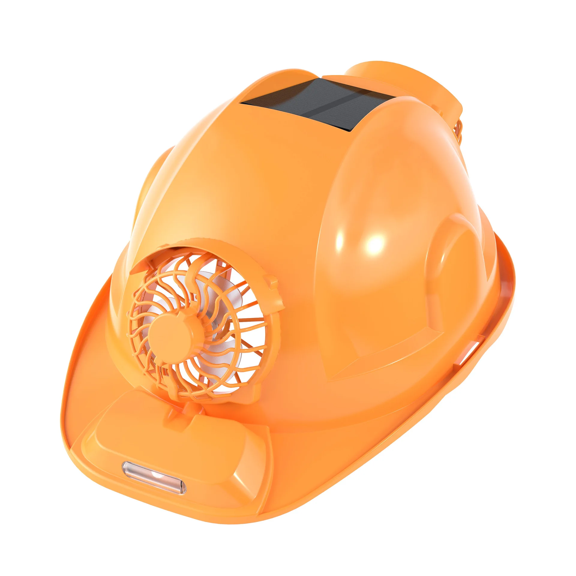 Solar Dual Fan Cap Lightweight Multifunctional Charging Shading Construction Cooling Helmet with Light