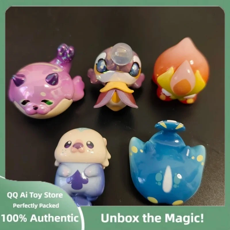 

Hot Genshin Impact Action Figure Fontemer Fantastical Creature Biographies Mini Blind Box Swelling Beast Collect Model Doll Gift