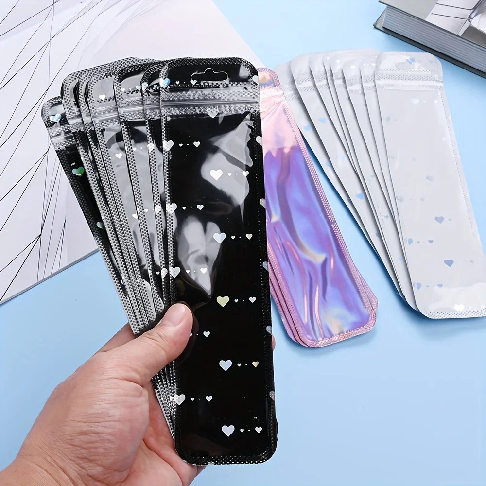 Transparent Plastic Ziplock Bags, Jewelry Display Packaging Bags for Jewelry Packaging, Pen Display Thickened Long Ziplock Bags view 6