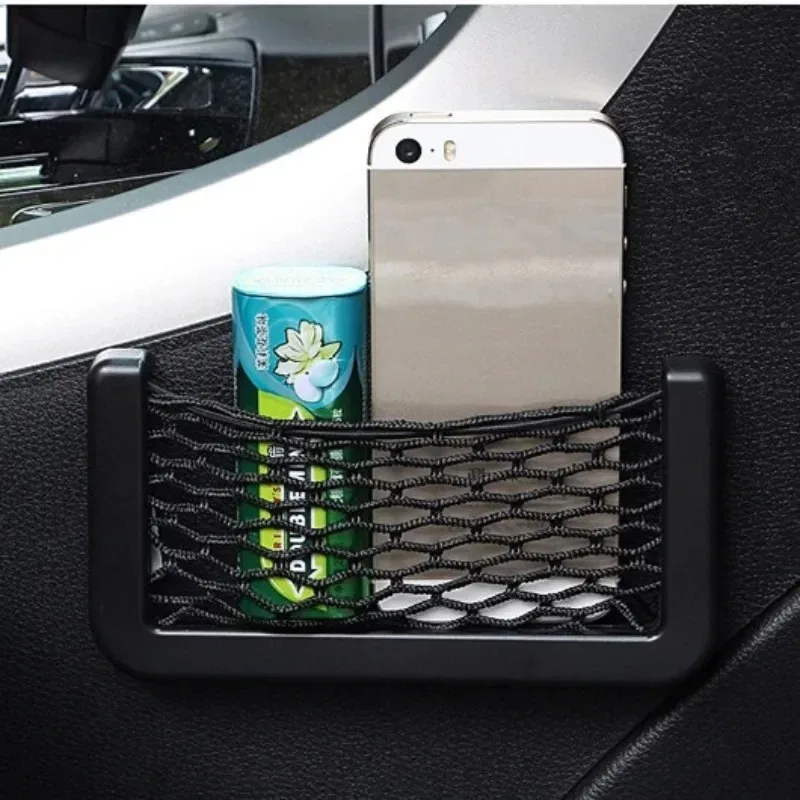 Multifunctional Standard Car Storage Bag Mesh Bag Cell Phone Holder Car Accessories Car Storage Mesh Bag image 4