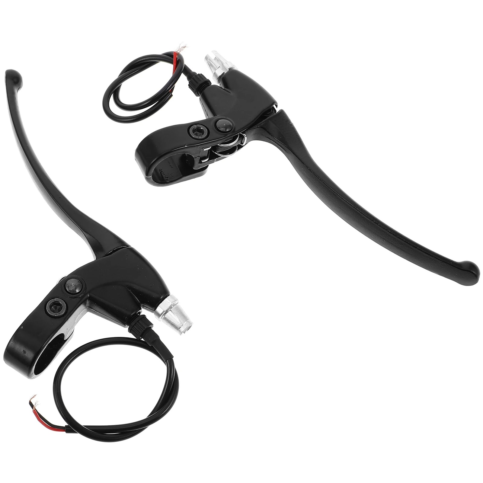 

Electric Bike Brake Handle Black Thickened Aluminum Durable Universal Ergonomic Powersports Motorcycle Clutch Lever Replacement