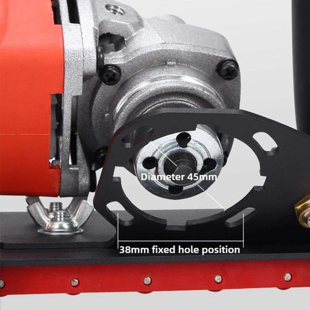 Angle Grinder Stand Corner Cutting Bracket Tile Cutter Tool Black Color 45 Degree Tile Chamfering Tool Adjustable Range