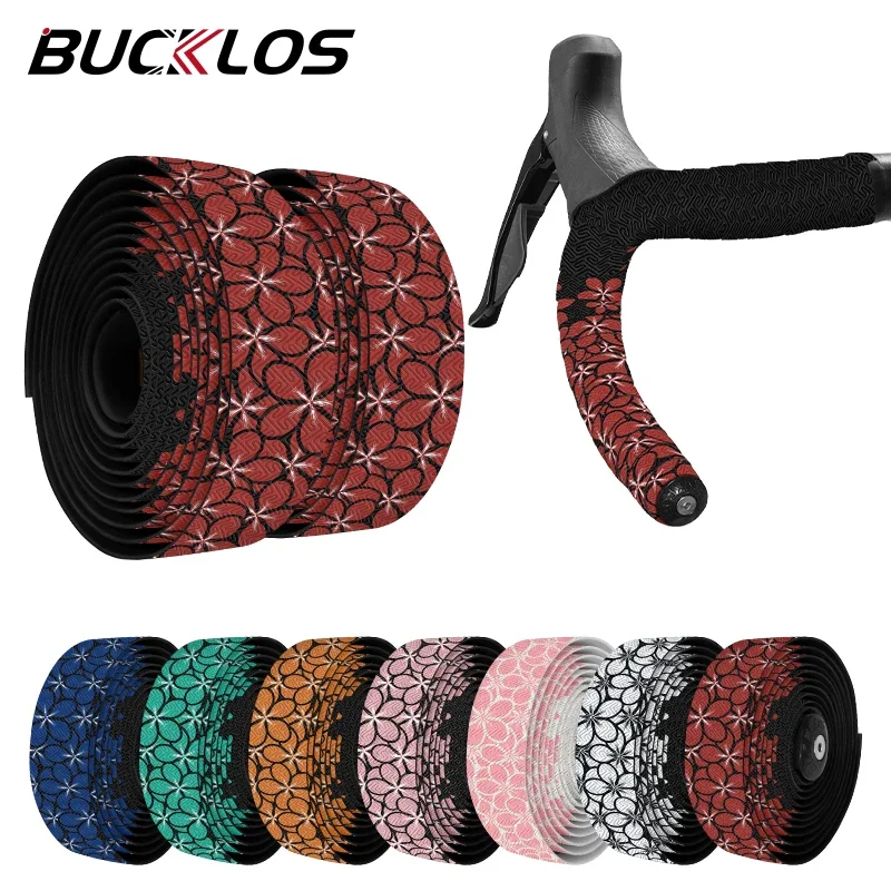 

BUCKLOS Bike Handlebar Tape Silicone Soft Road/Gravel Bicycle Tape Damping Bike Drop Bar Tape Durable Racing Bicycle Straps