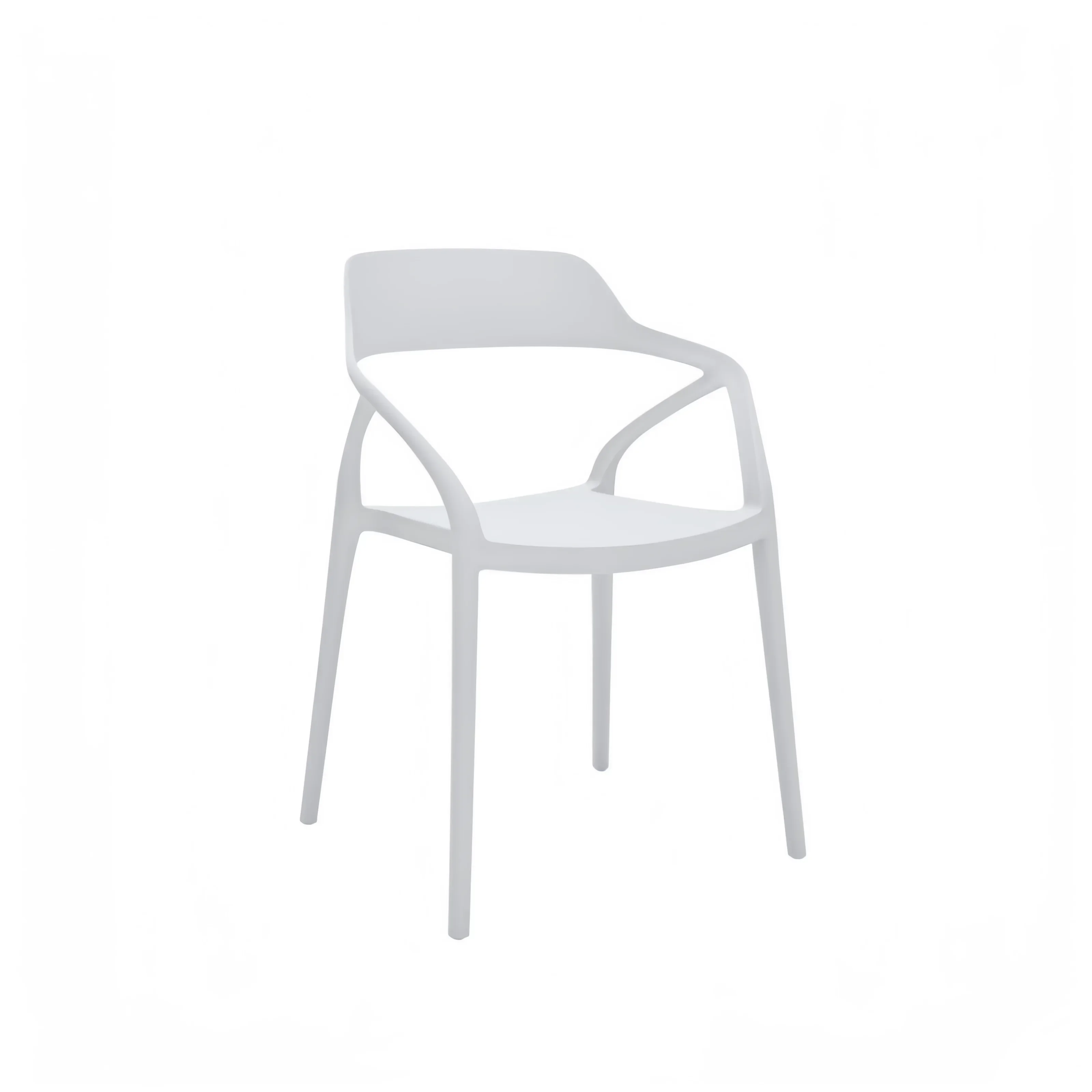 Modern custom plastic outdoor dining chairs, kitchen and restaurant indoor and outdoor garden furniture