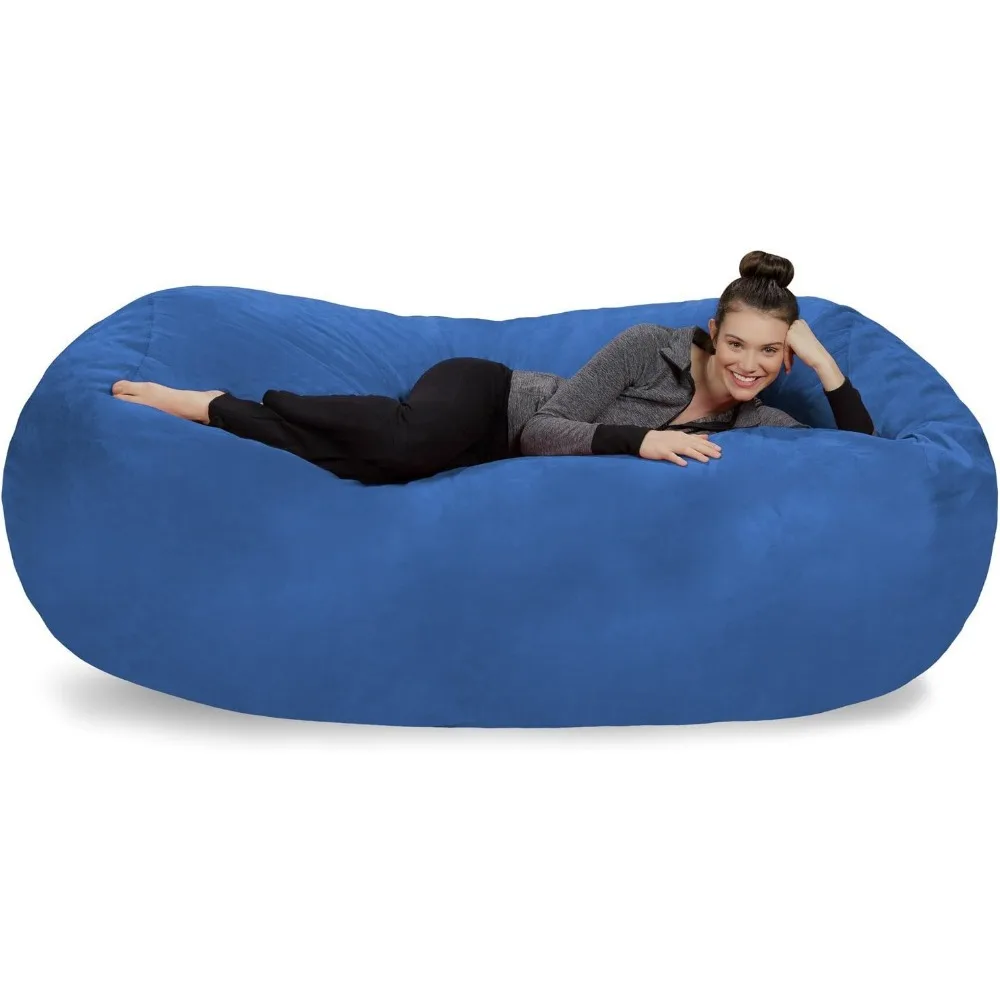 

Bean Bag Lounger Plush Bean Bag Sofas with Super Soft Microsuede Cover XL Memory Foam Stuffed Lounger Chairs for Kids Adults