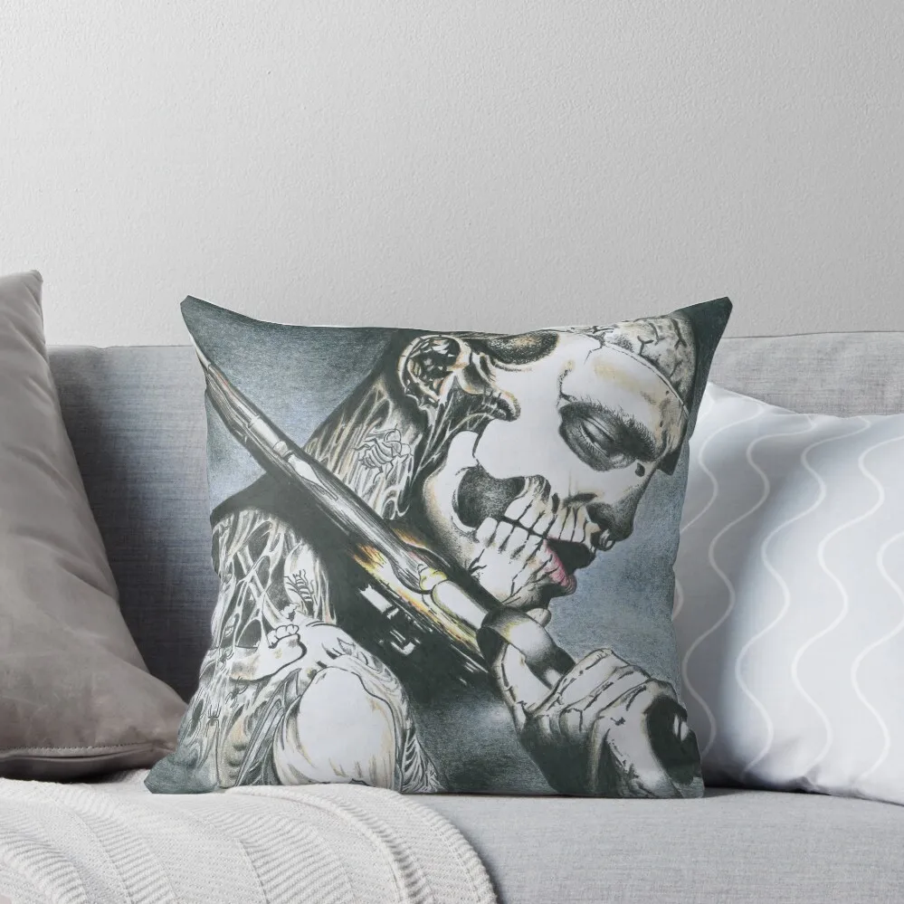 

Zombie Boy - Rick Genest Throw Pillow Decorative pillowcase Sofa Decorative Covers covers for pillows Couch Pillows pillow
