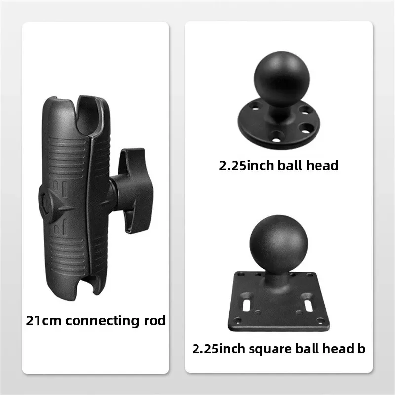 Double ball head bracket 75 * 75 base 2.25 inch ball head car end point bracket