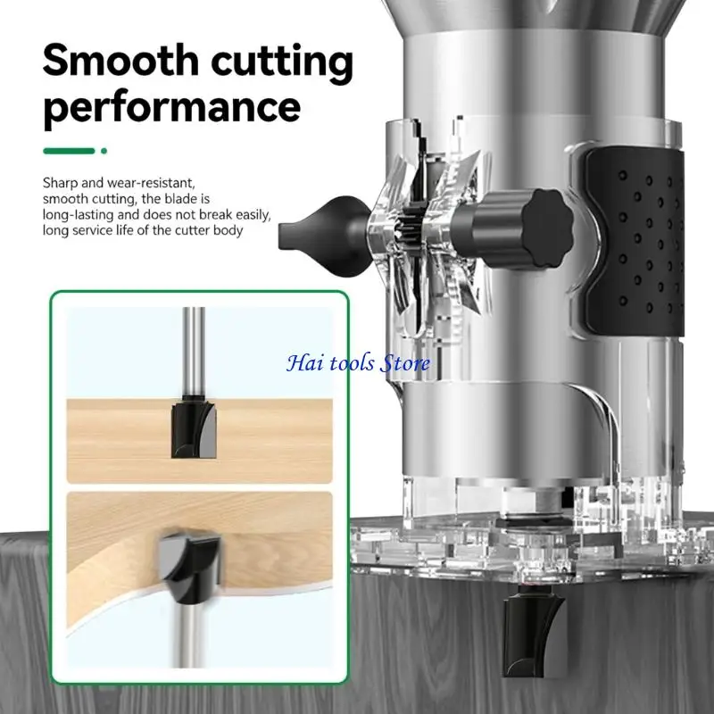 

X37E Woodworking Milling Cutters Black Coated for Wood Carving Grooving Chamfering