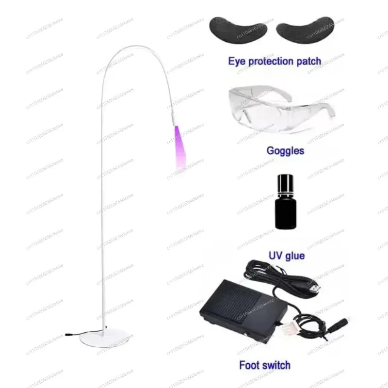 5V USB UV Glue Curing Lamp with Foot Switch Manicure Nail Dryer Eyelash Eyebrow Grafting Glue Curing Light