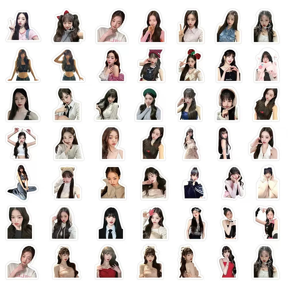 Pegatinas de Kpop IVE jang-wonyoung, pegatinas para maleta, álbum de recortes, portátil, papelería, juguete, 10/30/50/103 piezas