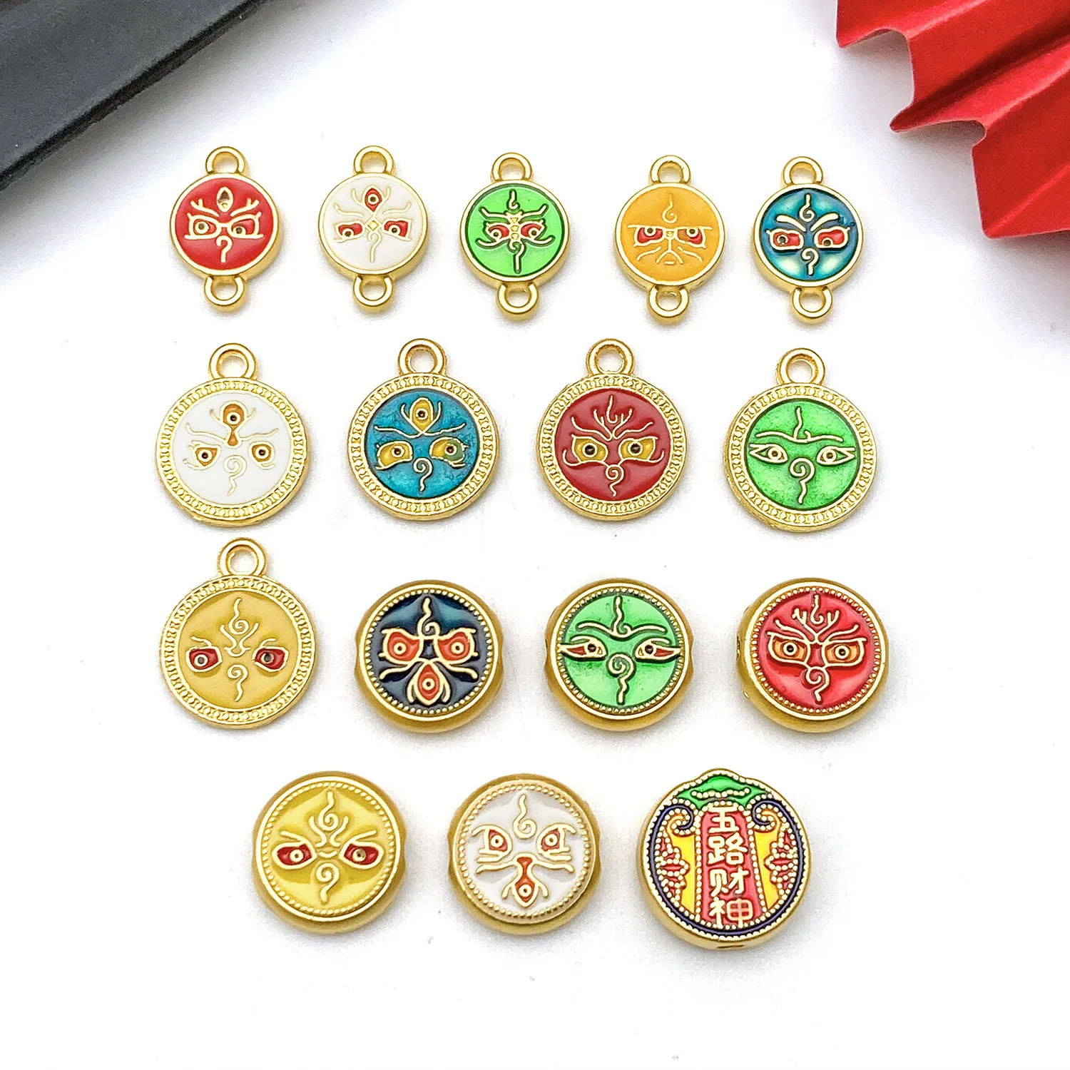 5/16pcs Chinese Style 3D Awakens the Lion Charms Lucky Pendant Alloy DIY Bracelet Necklace Earring Jewelry Making Accessory