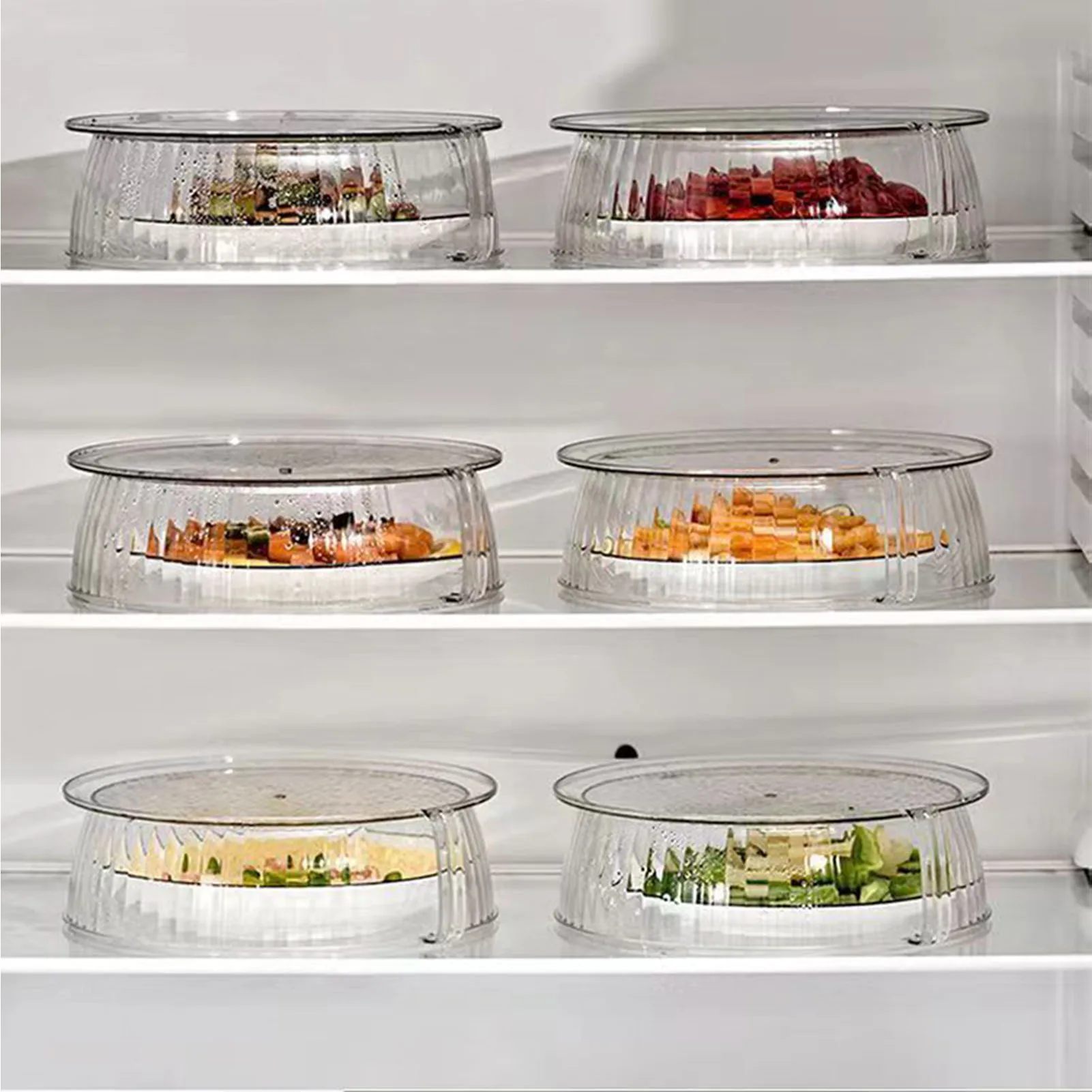 Clear Microwave Splatter Cover Dish Bowl Plate Serving Cover for Food Dish Microwave Oven