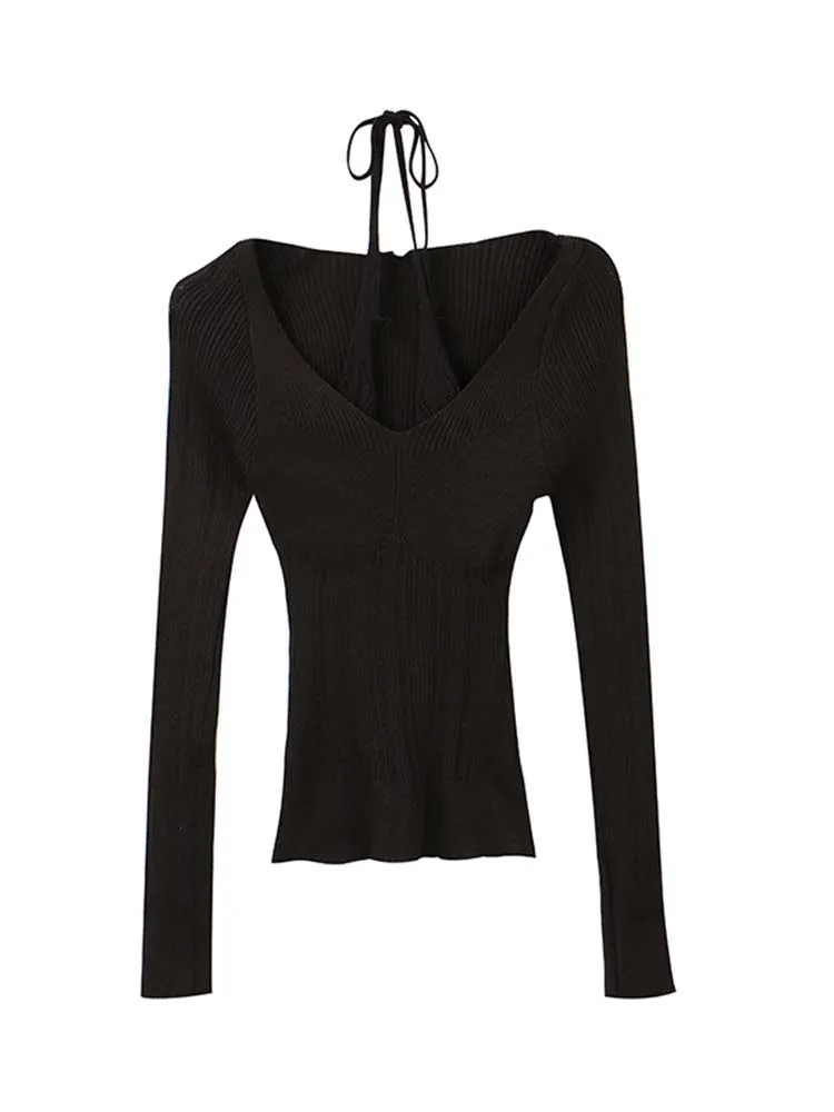 Haut en tricot long coréen pour femme, nouveau modèle d'hiver, petit col rond, faux deux pièces, slim, couleur kaki, base irt