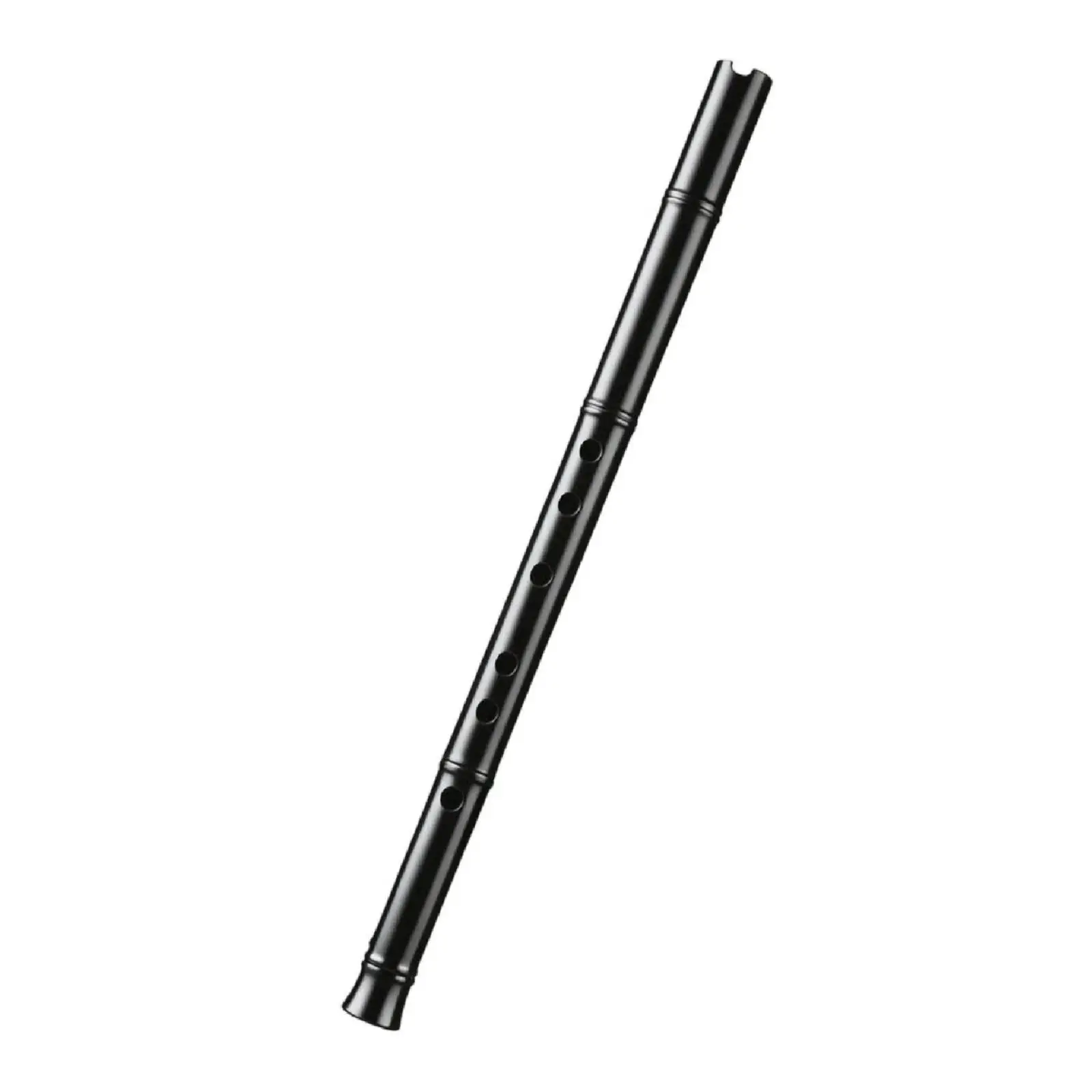 Easy Handling Resin Flute with Bamboo Detailing 6 Hole Traditional Chinese Sound for Beginner Home Lessons