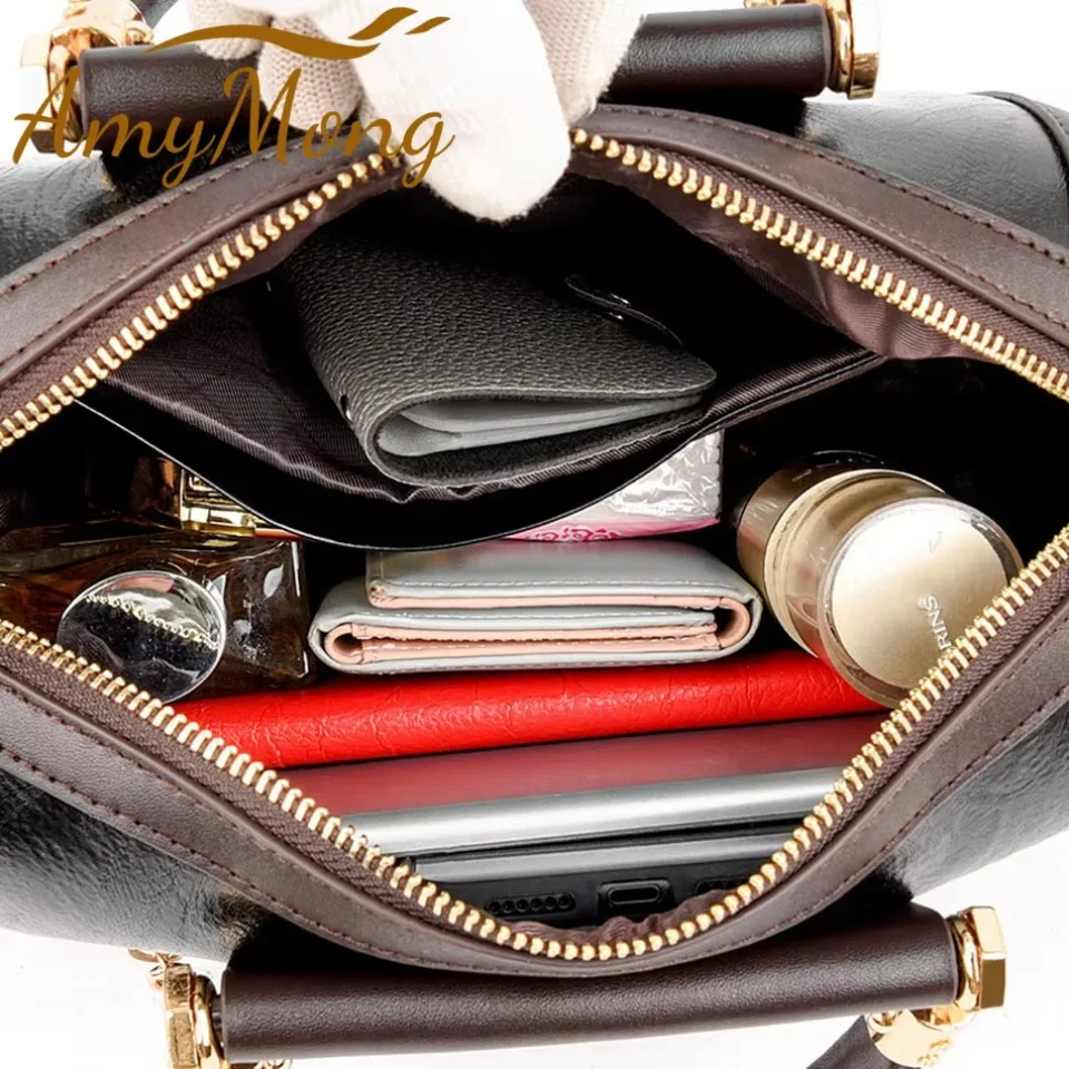 سوبر عالية الجودة جلدية مقبض علوي محفظة شل حقيبة المرأة عادية Crossbody حقائب كتف متنقلة السيدات حقيبة يد عصرية
