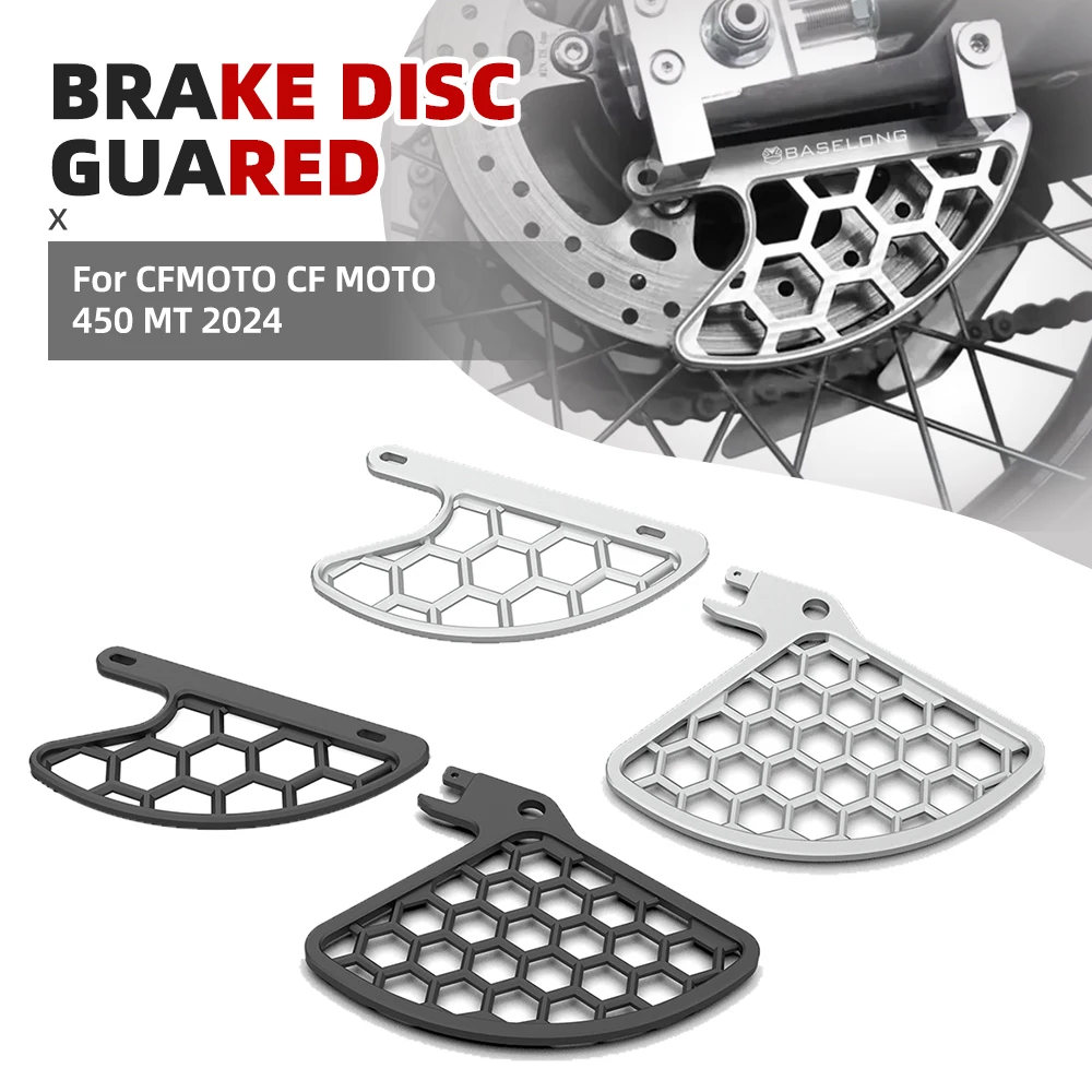 

2025 2026 450MT Motorcycle Accessories Front And Rear Brake Disc Guared Potector Set Potection For CFMOTO CF MOTO 450 MT 2024