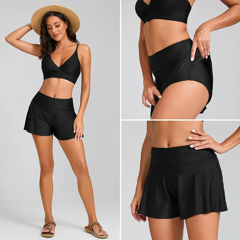 

Bikini Anti Stripping Swimsuit Beach Vacation Sexy Sports Women's Swimsuit
