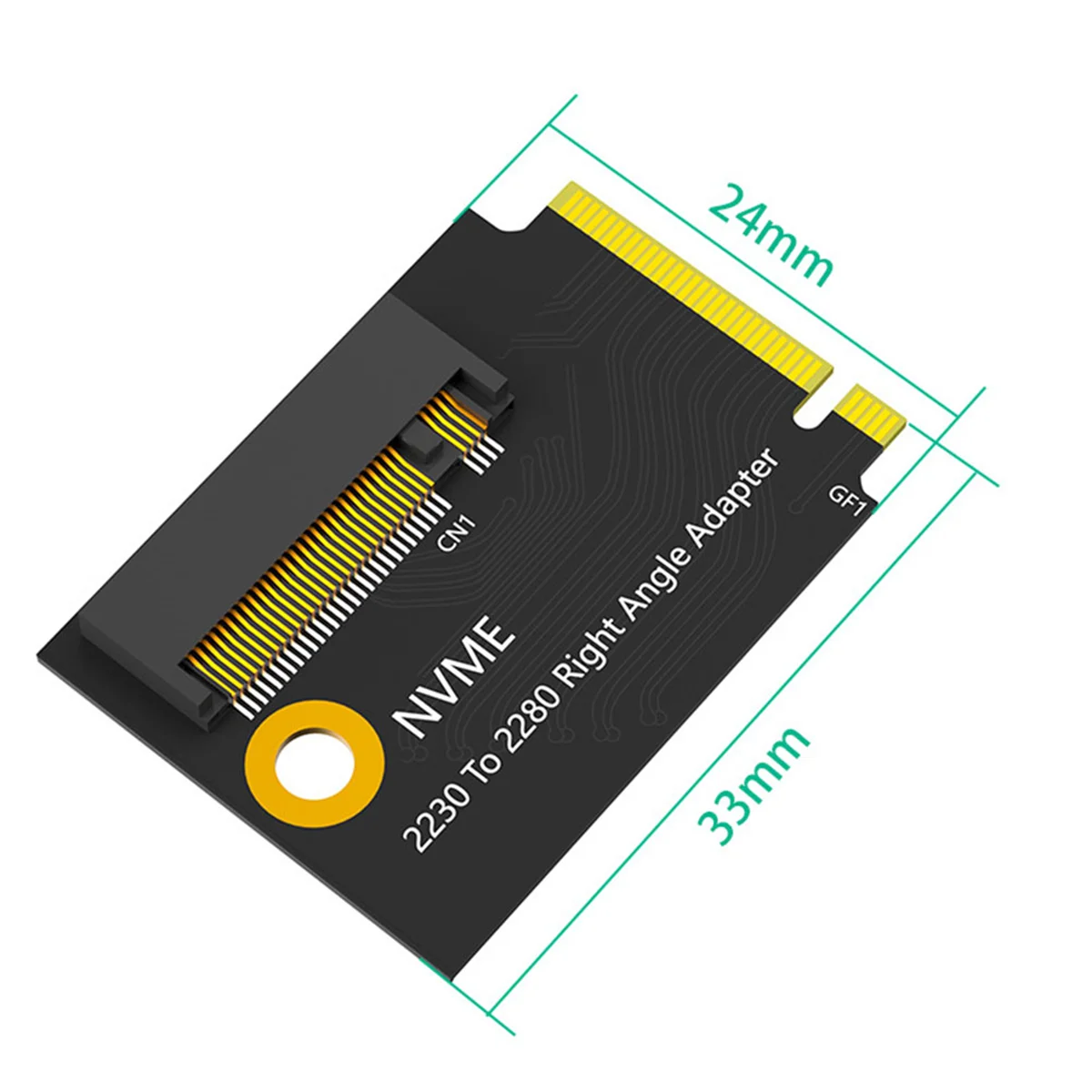 로그 앨리 PCIe 4.0 M2 라이저 카드, 2230 to 2280 직각 M.2 NVME SSD 컨버터 어댑터 카드 확장 보드