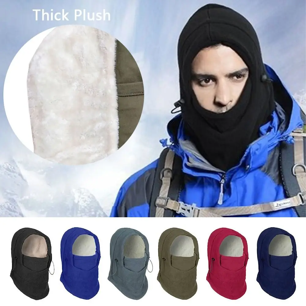 

Fashion Polar Fleece Ski Mask Caps Warmer Balaclava Full Face Riding Mask Caps Windproof Winter Hat for Women Man