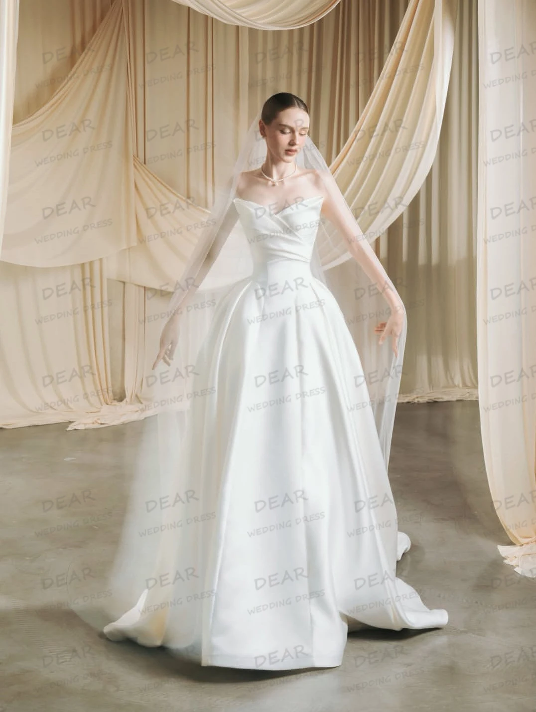 Simple Sweep Train Wedding Dresses Sexy Women Sleeveless Satin A Line Boat Neck Bridal Gowns Formal свадебное платье Customized