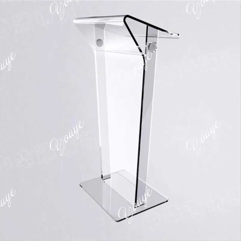 Frosted Acrylic Podium Lecture Podium Podium Sales Department Welcome Desk Restaurant Reception Desk Concierge Desk