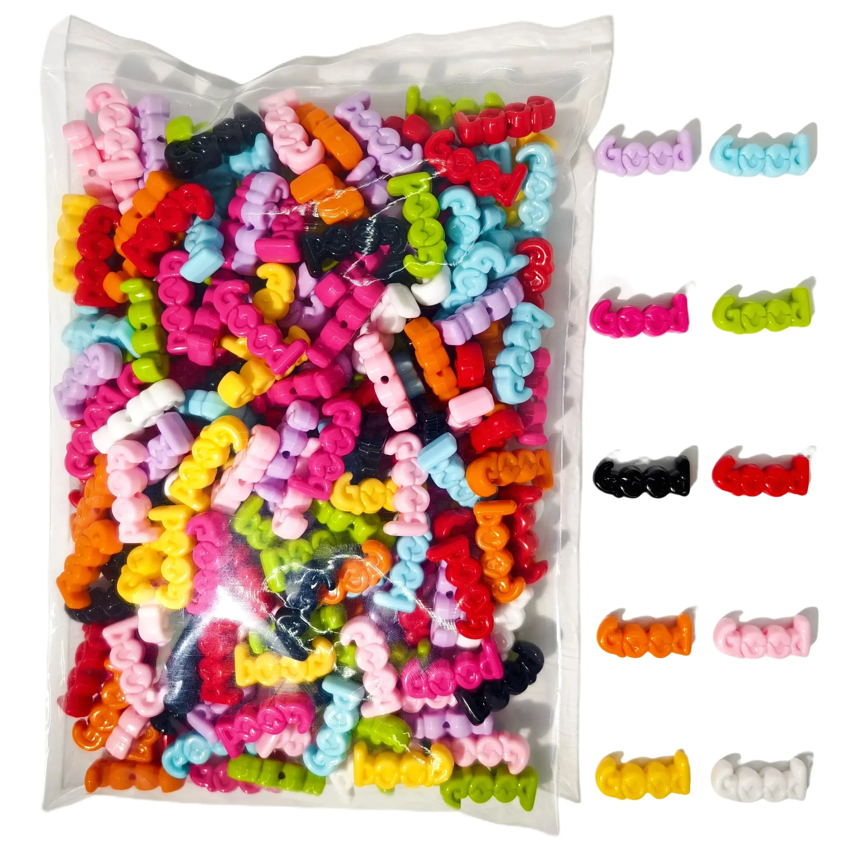 

100pcs/bag 250g Acrylic Good shape beads for DIY Craft jewelry making bracelet necklace key chain gifts