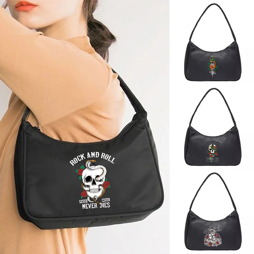 

New Cobra Printing Large Capacity Underarm Bags Women Casual Shopping Single Shoulder Bag Coin Purse Cosmetic Organizer Handbags