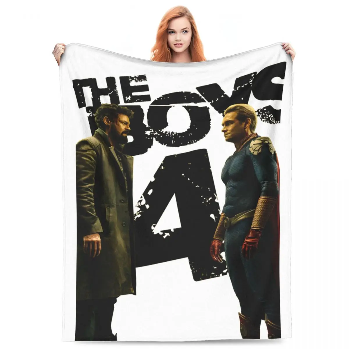 The Boys Season 4 TV Show Merch Blanket Flannel Bedding Superhero Billy Butcher Throw Blankets Comfortable Lightweight Thin