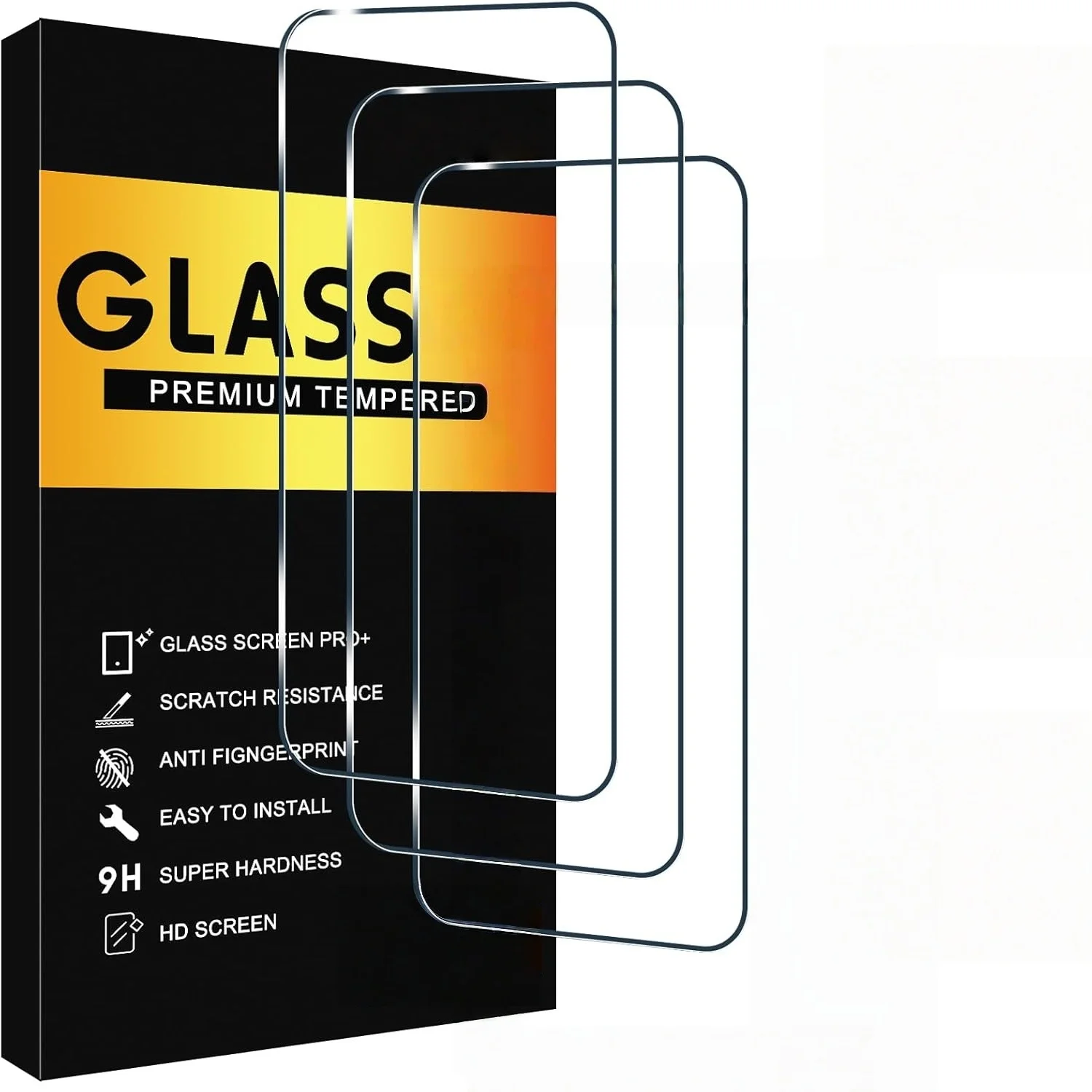 

3 Pack Anti-Blue Screen Protector for iPhone 17 Pro Max/17 , HD Clear Glass Film 9H Hardness Scratch Resistent, Case Friendly