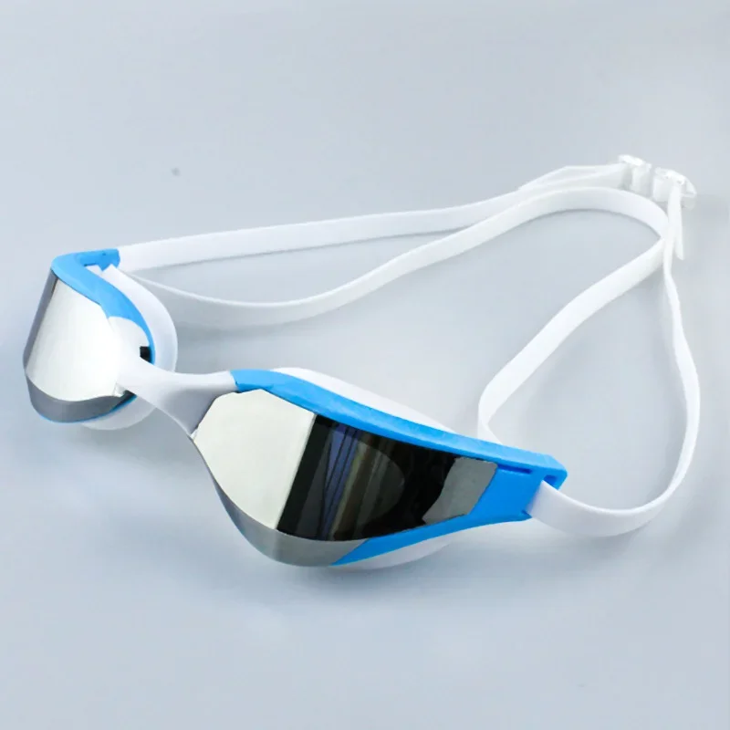 Gafas de natación profesionales para adultos, impermeables, a prueba de niebla, para carreras, para hombres y mujeres, equipo de natación Chapado en