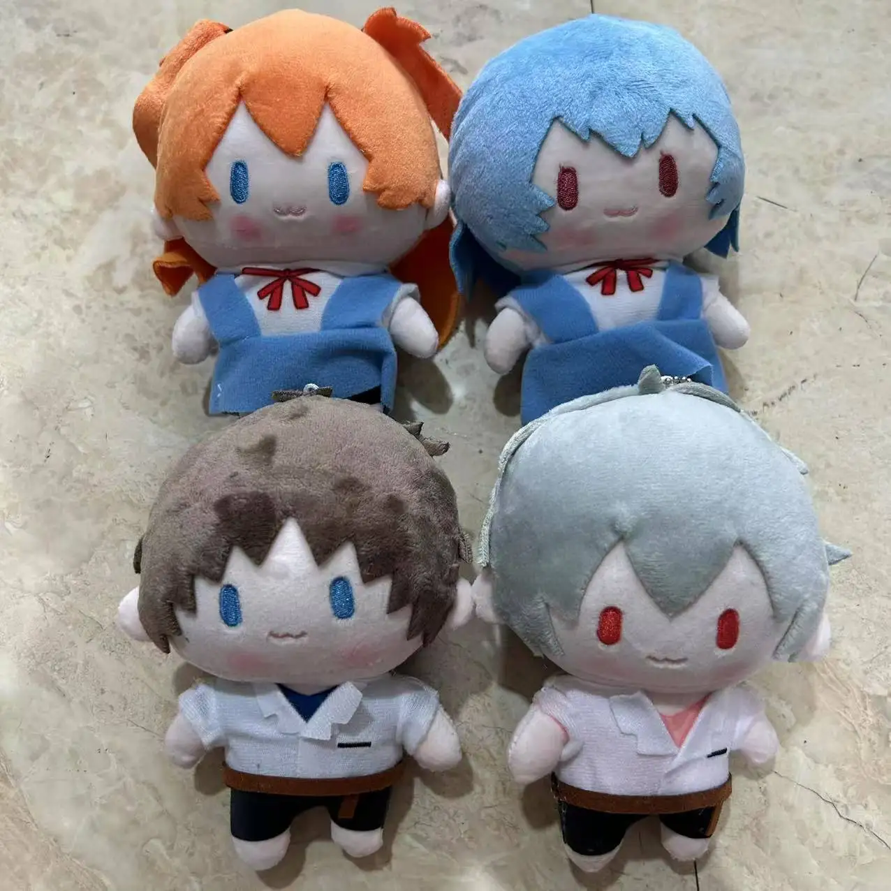 15CM New Anime EVA Ayanami Rei Asuka Ikari Shinji Nagisa Kaworu Q version kawaii Action Figure PVC Mode Toys Pendant Doll Gifts