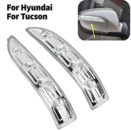 1 par de luces de espejo retrovisor de coche, lámparas de señal de giro para Hyundai Tucson 2010-2014 2015 IX35, accesorio para coche