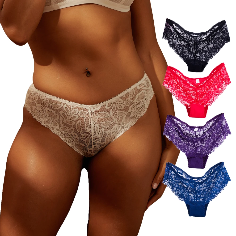 Sexy Lace Panties Women Fashion Cozy Lingerie Tempting Briefs High Quality Women\'s Underpant Low Waist Intimates Underwear