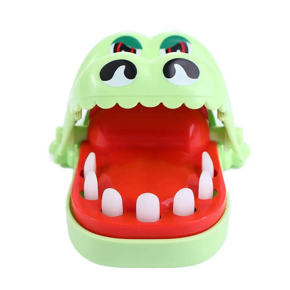 Children Gift Mini With Keychain Novelty Toys Biting Hand Alligator Crocodile Toys Crocodile Mouth Gags Toy Bite Finger Game