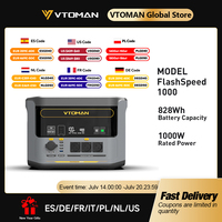 VTOMAN FlashSpeed 1000 Portable Power Station 2000W 828Wh LiFeP04 Battery For Outdoor Camping Tent Travel