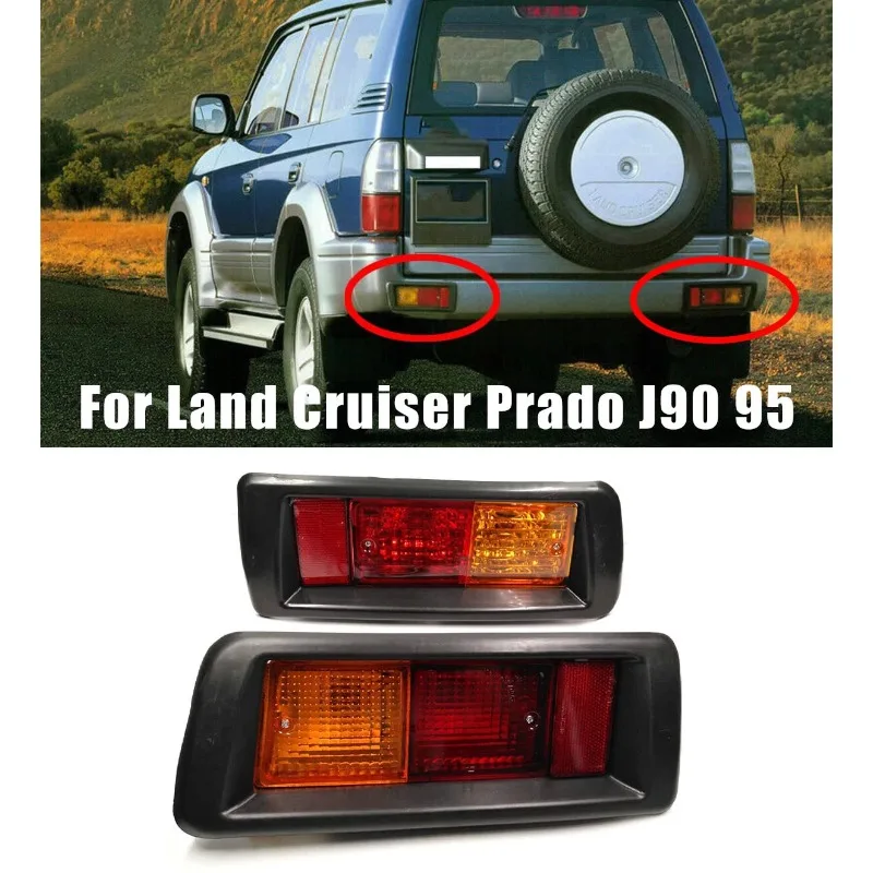 2pcs For Land Cruiser Prado Lc90 Fj90 Fj95 1996-2002 Car Rear Bumper Fog Light Mark Light 81560-60440 81550-60520 NEW - view 2