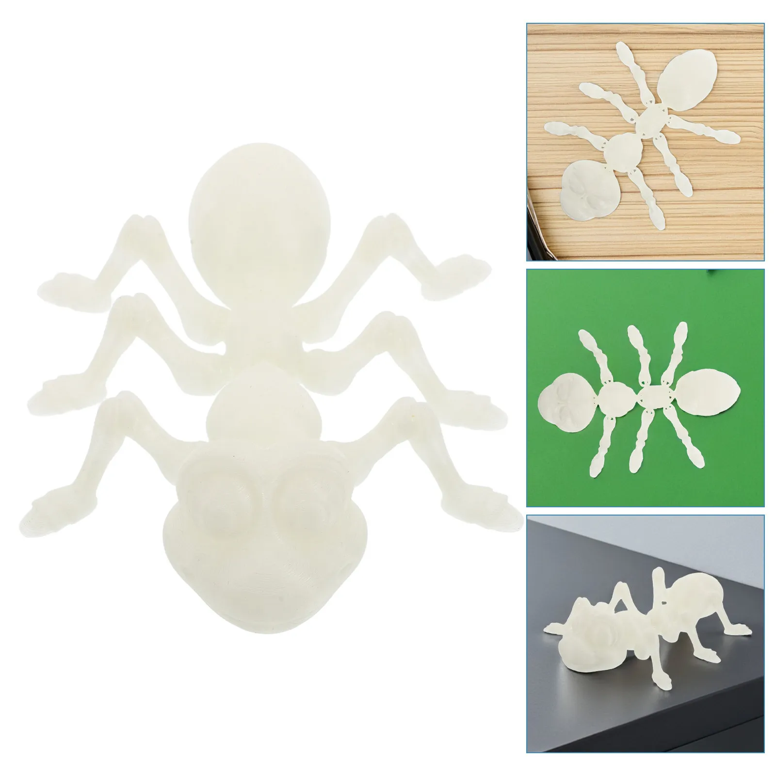 3D Printed Flexible Ant Sculpture Decorative Desktop Tabletop Adornment for Kids Learning Fine Motor Skills Realistic Insect