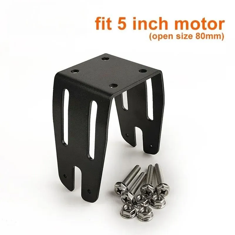 Steel Bracket for 4 Inch 5 Inch Toothless Hub Motor Bilateral Shaft Motor Mounting Plate