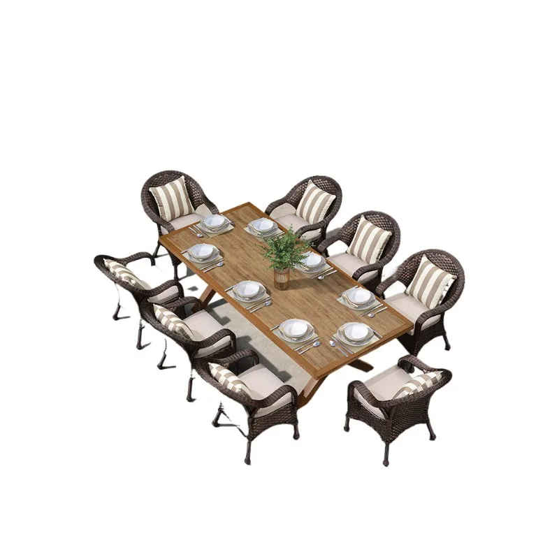 

Садовые столы и стулья, уличные павильоны из ротанга, водонепроницаемые, с защитой от солнца, для двора, столы для отдыха