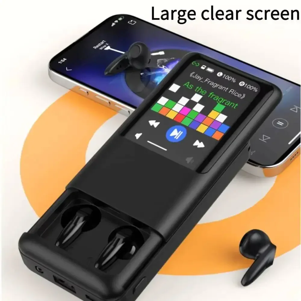 

TouchScreen Bluetooth Earphones with Power Bank Multimedia 3-in-1 HIFI Stereo Tws Earbuds For Music & Gaming