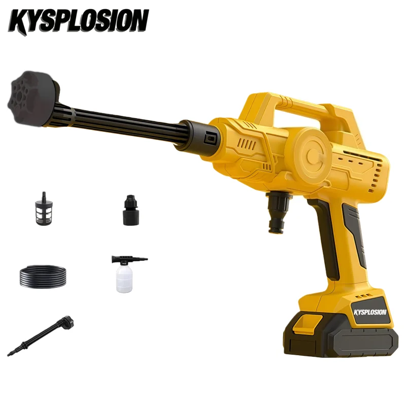 

Portable wireless High Pressure Washer for DeWalt 20V Battery Handheld Power Washer with 6-in-1 Nozzle Foam Cannon for Car wash