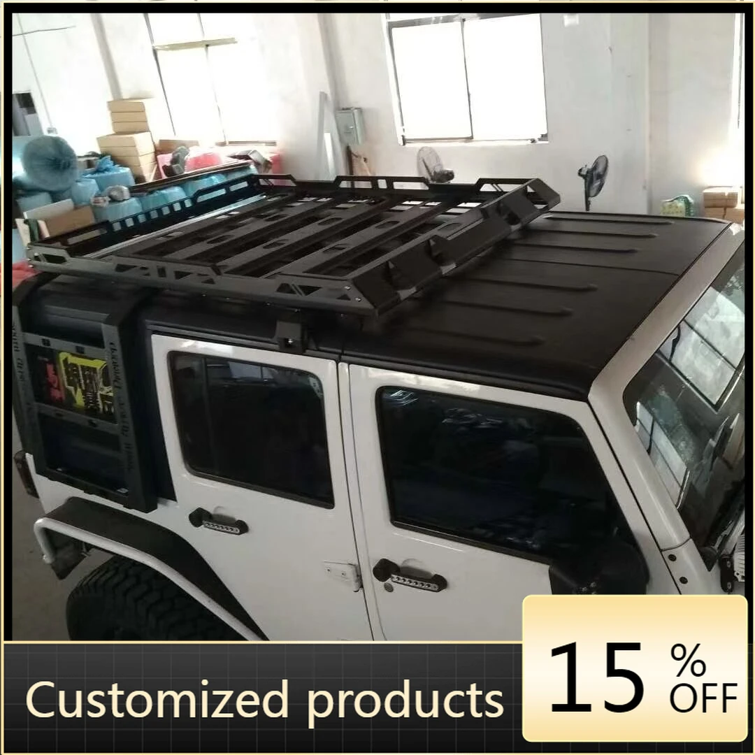 

Аксессуары для автозапчастей Багажник с подсветкой WO и лестницей 3/4 Багажник на крышу для Wrangler JK 2007-2017