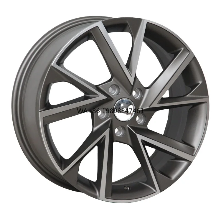 

16-19 Inch 5 Hole Aluminum Car Rims Multi Spoke Black Finish 40mm ET 100mm PCD New Design Model M1173